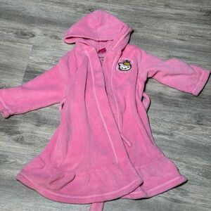Hello kitty pink‎ girls bath robe size 4T